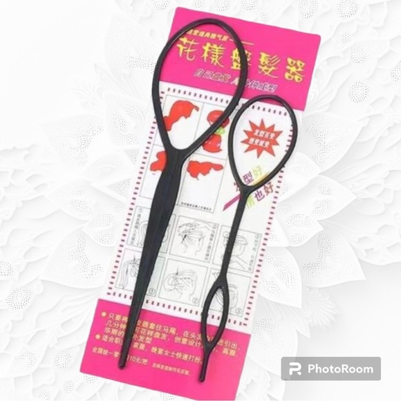 🎀🆕 2 Pieces Hairdressing Tool Geometric Design Casual For Daily Life - Picture 4 of 4